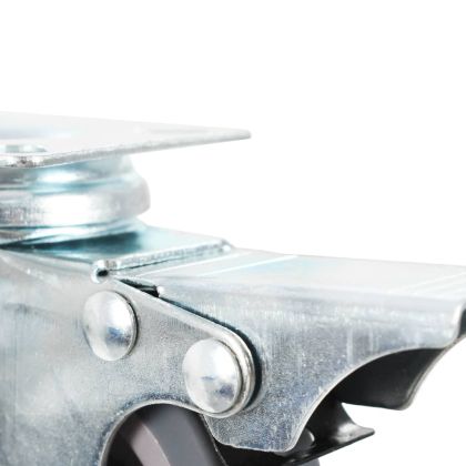 4 бр въртящи се колела с двойни спирачки, 50 мм