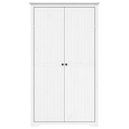 Гардероб BODO, бял, 99x53,5x173 см, бор масив