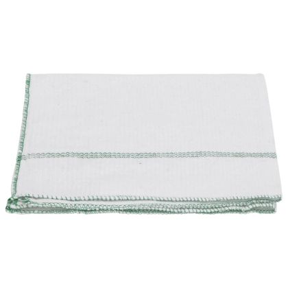 Кърпи за почистване 50 бр бели със зелени ивици 50x60 см