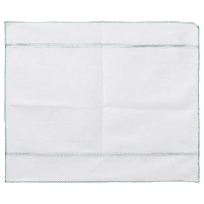 Кърпи за почистване 50 бр бели със зелени ивици 50x60 см