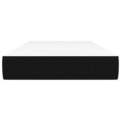 Матрак покет пружини, за деца, черен, 80x160 см, текстил