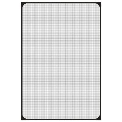 Магнитна мрежа против насекоми за прозорци, антрацит, 80x120 см