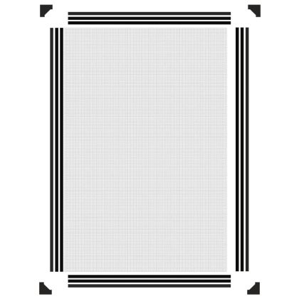 Магнитна мрежа против насекоми за прозорци, антрацит, 80x120 см