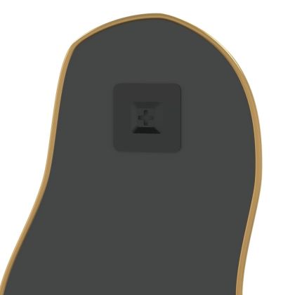 Стенно огледало златисто 90x40 см