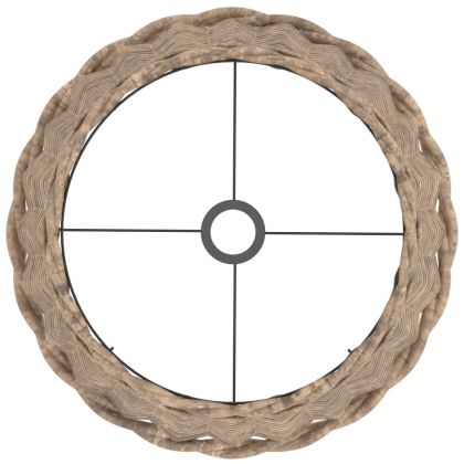 Абажур за лампа кафяв Ø40x26 см ракита