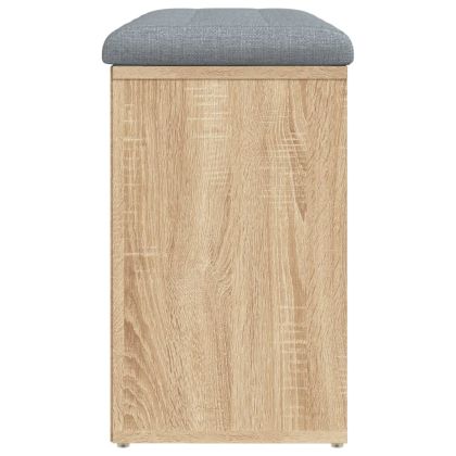 Пейка за обувки, дъб сонома, 82x32x50 см, инженерно дърво