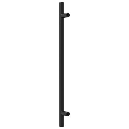 Дръжки за шкафове, 20 бр, черни, 224 мм, неръждаема стомана