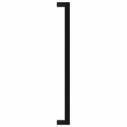 Дръжки за шкафове, 20 бр, черни, 320 мм, неръждаема стомана