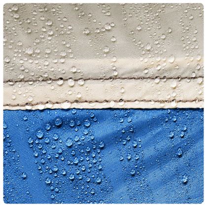 Плажна палатка, 2-местна, лазурносиньо, изскачаща водоустойчива