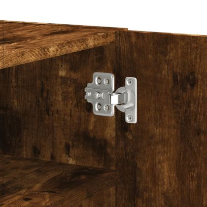 Стенен шкаф, опушен дъб, 75x35x60 см, инженерно дърво