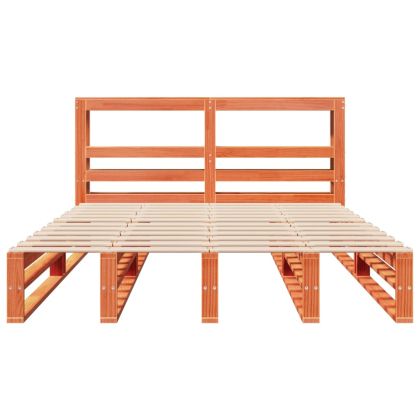 Рамка за легло без матрак, восъчнокафяв, 150x200 см, бор масив