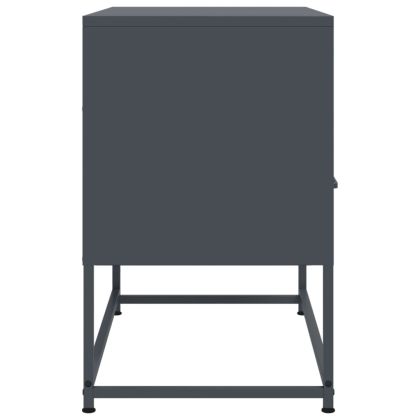 ТВ шкаф, антрацит, 68x39x60,5 см, стомана