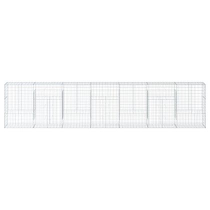 Габионна кошница с покритие, 700x50x150 см, поцинковано желязо