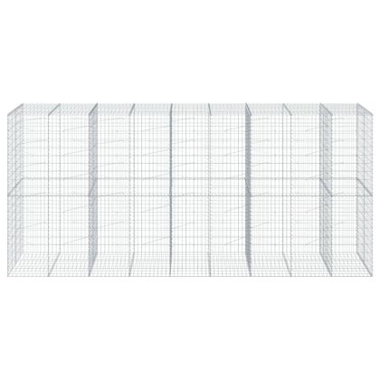 Габионна кошница с покритие, 450x100x200 см, поцинковано желязо