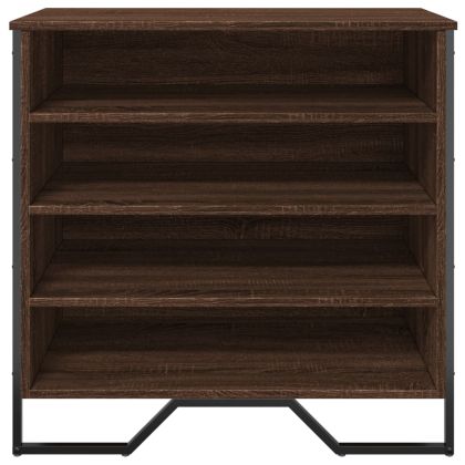 Шкаф за обувки, кафяв дъб, 80x38x78 см, инженерно дърво