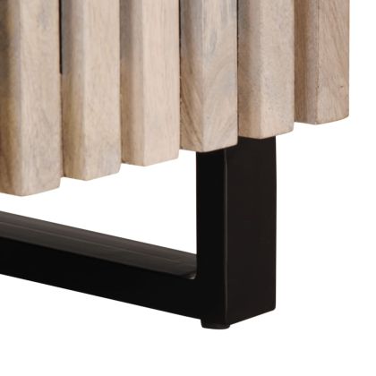 ТВ шкаф, 100x34x46 см, мангово дърво масив