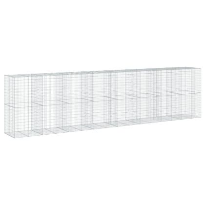 Габионна кошница с покритие, 800x100x200 см, поцинковано желязо