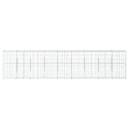 Габионна кошница с покритие, 900x50x200 см, поцинковано желязо