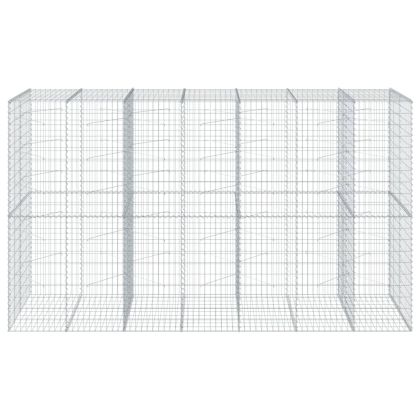 Габионна кошница с покритие, 350x100x200 см, поцинковано желязо