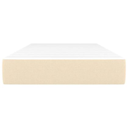 Матрак покет пружини, за деца, кремав, 80x160 см, текстил