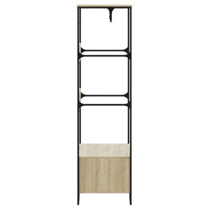 Гардероб, дъб сонома, 90x50x180 см, инженерно дърво