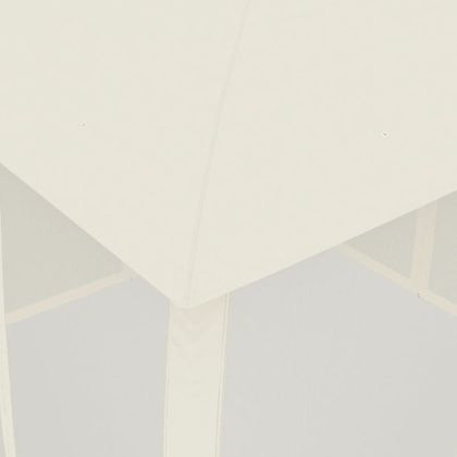 Шатра двоен покрив и мрежести стени кремав 2,93x2,93 м стомана