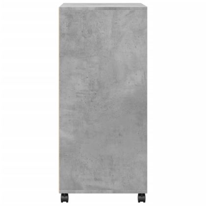 Подвижен шкаф, бетонно сив, 55x40x91 см, инженерно дърво