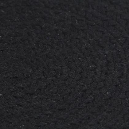 Подложки за хранене, 4 бр, черни, 38 см, кръгли, памук