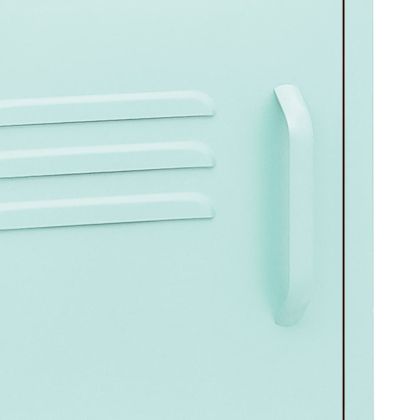 Нощни шкафчета, 2 бр, мента, 35х35х51 см, стомана