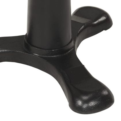 Бар табуретки, 2 бр, кафяви, естествена кожа и чугун