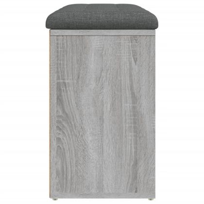 Пейка за обувки, сив сонома, 82x32x50 см, инженерно дърво