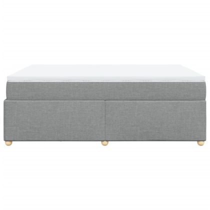 Боксспринг легло с матрак, светлосиво, 140x190 см плат