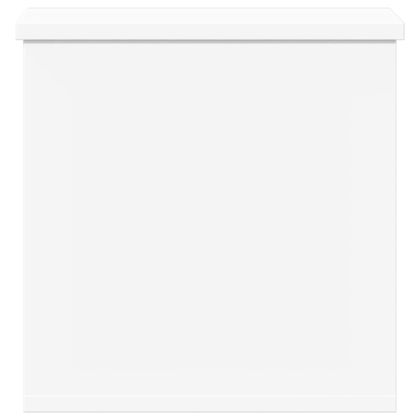 Кутия за съхранение, бяла, 30x35x35 см, инженерна дървесина