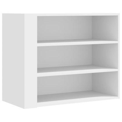 Стенен шкаф, бял, 75x35x60 см, инженерно дърво