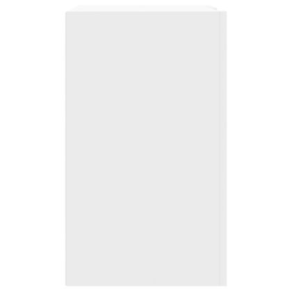 Стенен шкаф, бял, 75x35x60 см, инженерно дърво