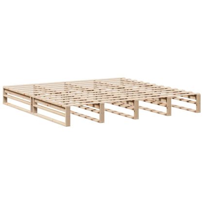 Рамка за легло без матрак, 180x200 см, масивна чамова дървесина