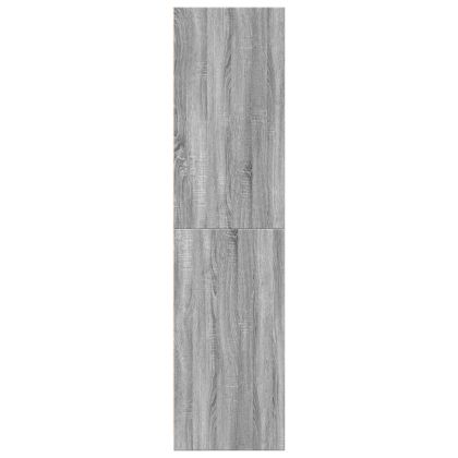 Гардероб, сив сонома, 80x50x200 см, инженерно дърво