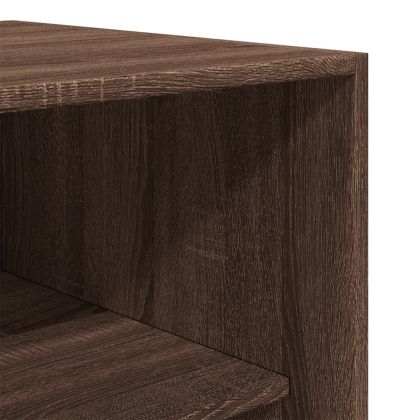 Гардероб, кафяв дъб, 100x50x200 см, инженерно дърво