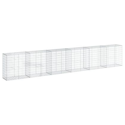 Габионна кошница с покритие, 600x50x100 см, поцинковано желязо