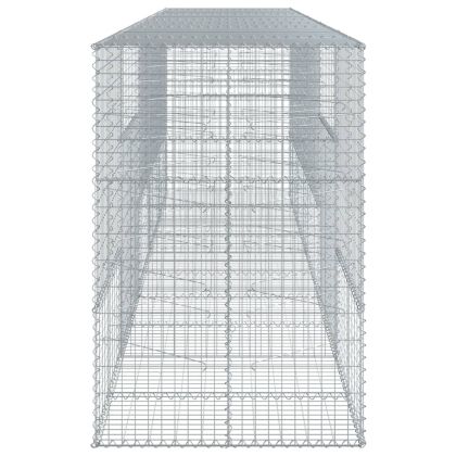 Габионна кошница с покритие, 500x100x150 см, поцинковано желязо