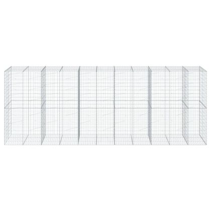 Габионна кошница с покритие, 550x100x200 см, поцинковано желязо
