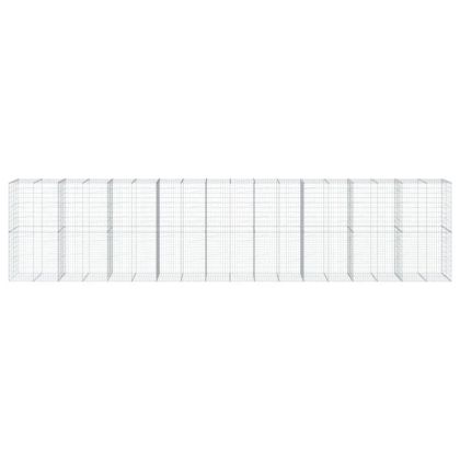 Габионна кошница с покритие, 900x100x200 см, поцинковано желязо