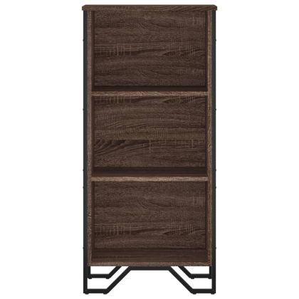 Библиотека, кафяв дъб, 50x31x106 см, инженерно дърво