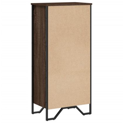 Библиотека, кафяв дъб, 50x31x106 см, инженерно дърво