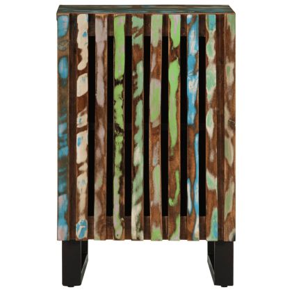 Шкаф за баня 38x34x58 см масивно акациево дърво