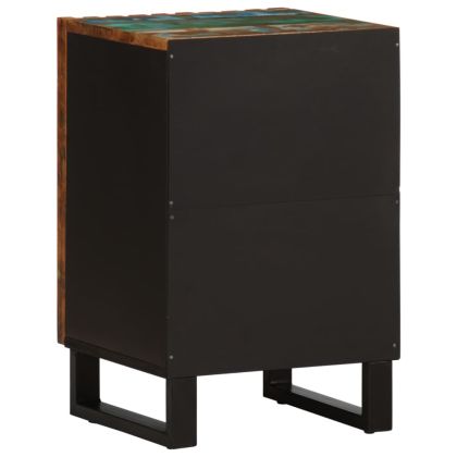 Шкаф за баня 38x34x58 см масивно акациево дърво