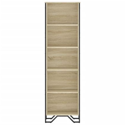 Библиотека, сонома дъб, 50x31x169 см, инженерно дърво