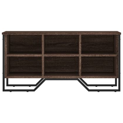Шкаф за обувки, кафяв дъб, 90x38x45,5 см, инженерно дърво