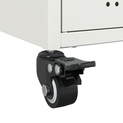 ТВ шкаф, бял, 68x39x43,5 см, стомана