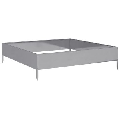 Градинска повдигната леха 100x100x26 см поцинкована стомана